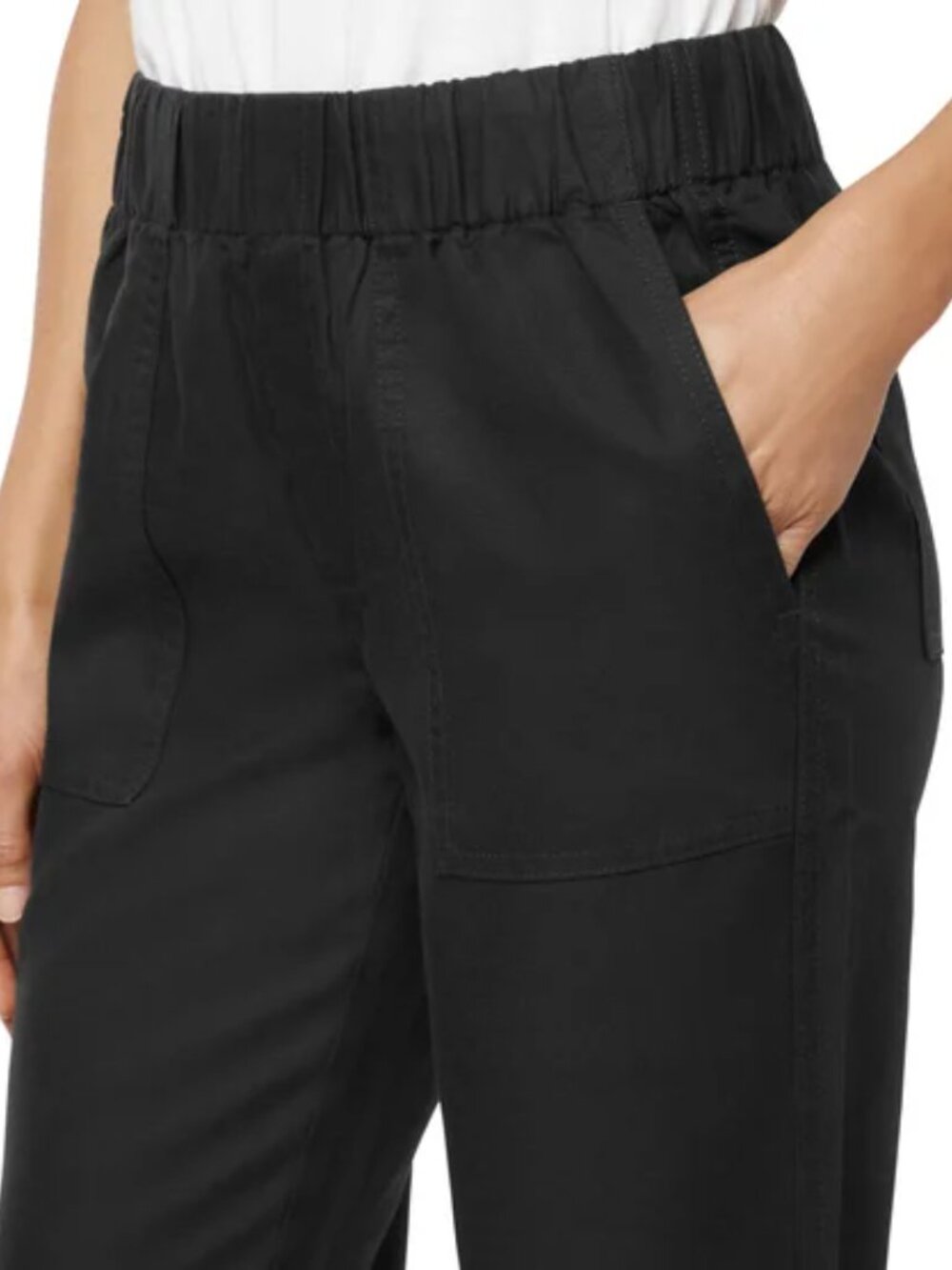 Banana Republic Tapered Crop Pull On Pants | Black | XXL | NWT - Picture 7 of 7
